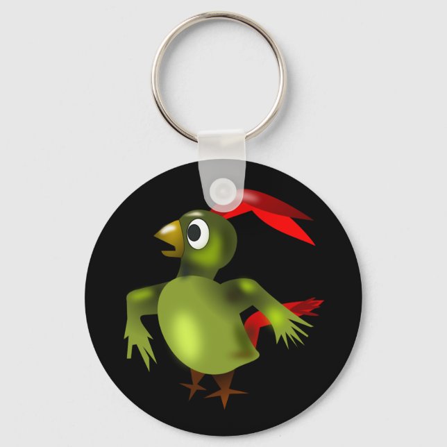 Fantasy Bird Keychain Nyckelring (Framsida)