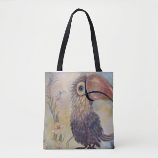 Fantasy Bird Tote Tygkasse