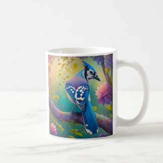 Fantasy Birds Blue Jay Kaffemugg
