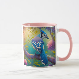 Fantasy Birds Blue Jay Mugg