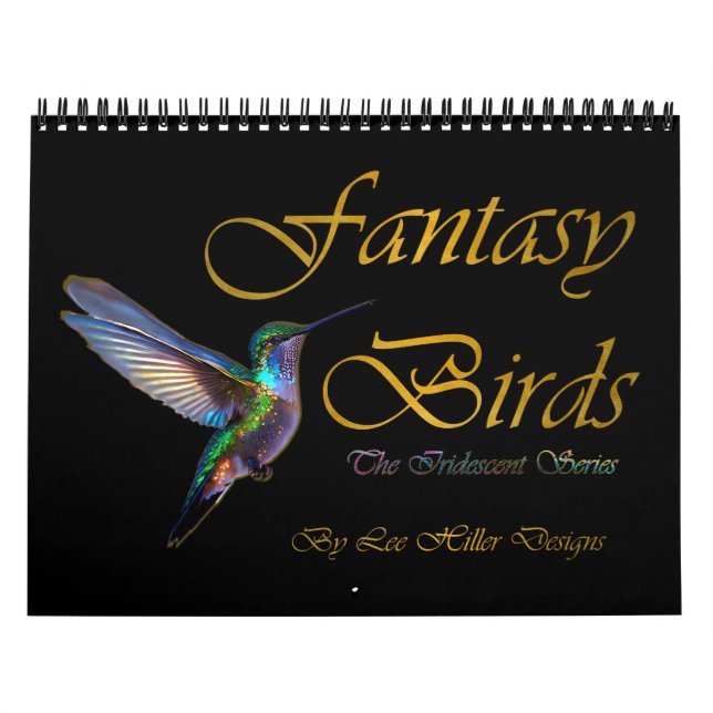 Fantasy Birds Iridescent Series Kalender (Omslag)