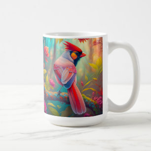Fantasy Birds Male Cardinal Kaffemugg