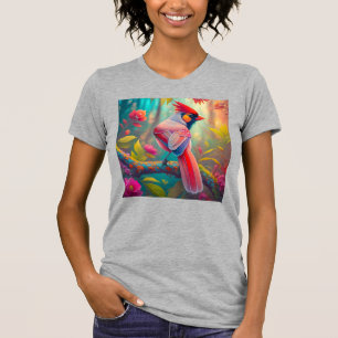Fantasy Birds Male Cardinal T Shirt