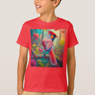 Fantasy Birds Male Cardinal T Shirt