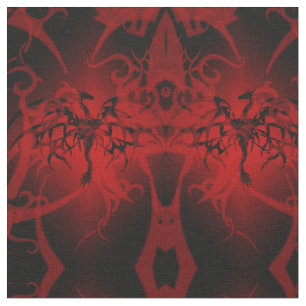 Fantasy Black Dragons Goth Tyg