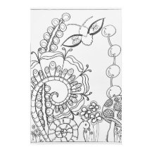 Fantasy, blomfärgning poster 16 x 24 tum