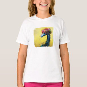 Fantasy blommig drake T-Shirt