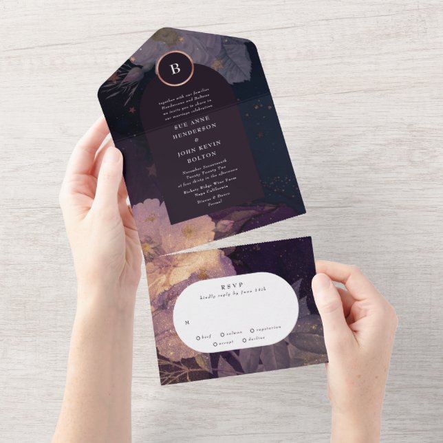 Fantasy Blommigt Arch Ro Guld Elegance Bröllop (Tearaway)