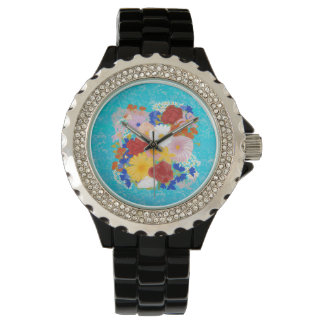 Fantasy blommigt watch armbandsur