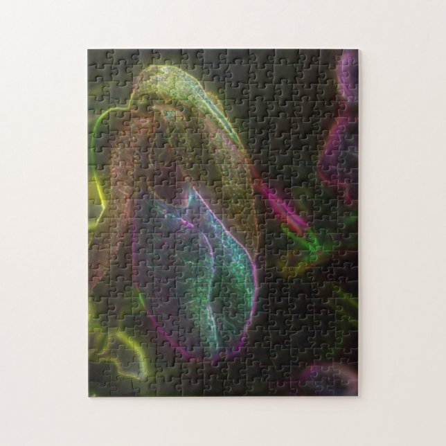 Fantasy Blue Abstrakt Dam Slipper Art Pussel (Vertikal)
