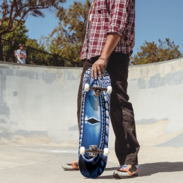 Fantasy Blue Dragon Öga Skateboard Bräda 20 Cm