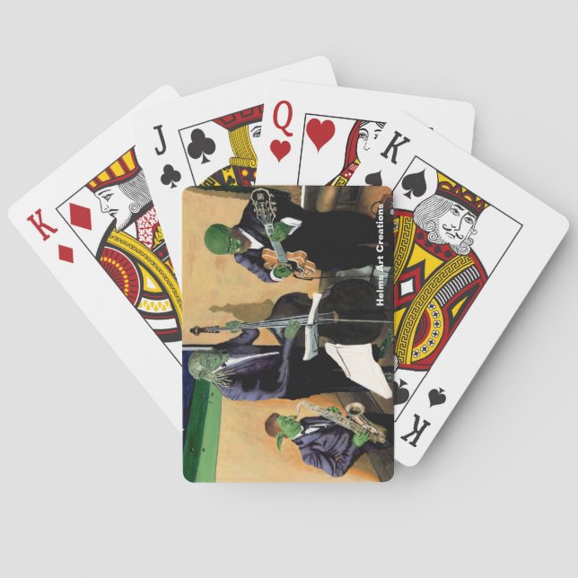 Fantasy Blues Musician Art Spelkort (Baksidan)