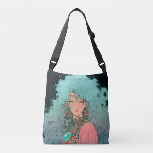 Fantasy Bohemian Aesthetic Anime Girl Axelväska