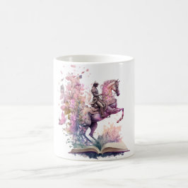 Fantasy Bok Älskare Design Kaffemugg