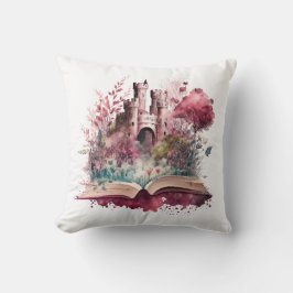Fantasy Bok Älskare Design Kudde
