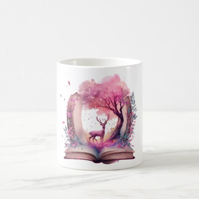 Fantasy bokälskare design kaffemugg (Center)