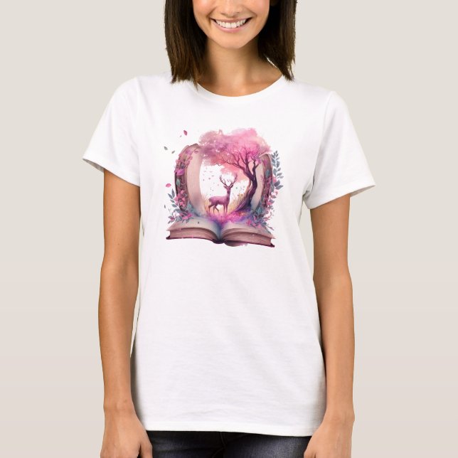 Fantasy bokälskare design t shirt (Framsida)