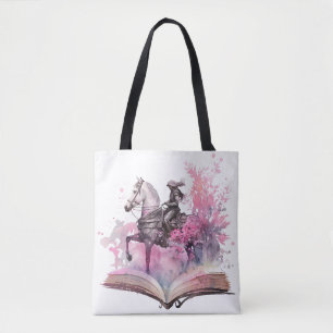 Fantasy bokälskare design tygkasse