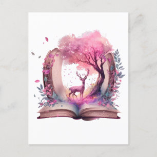 Fantasy Bokälskare Design Vykort