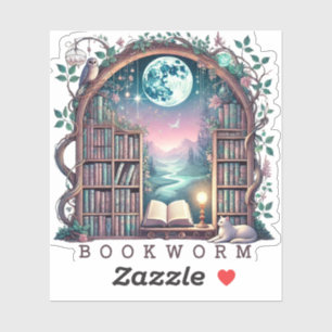 Fantasy Bookworm Klistermärken