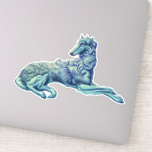 Fantasy Borzoi Die Cut Vinyl Klistermärke Klistermärken