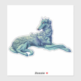 Fantasy Borzoi Die cut Vinyl Sticker Klistermärken