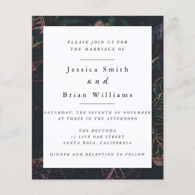 Fantasy Bröllop Flyer (Framsidan)