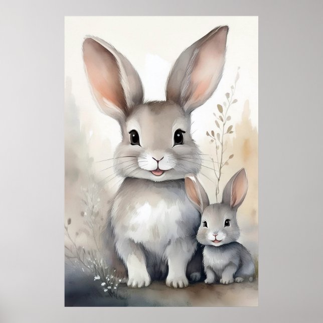 Fantasy Bunny Rabbit Poster (Framsidan)