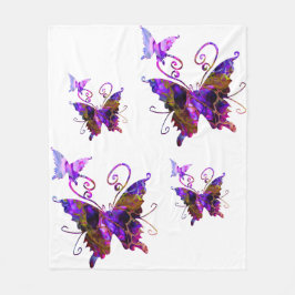 Fantasy Butterflies Fleecefilt