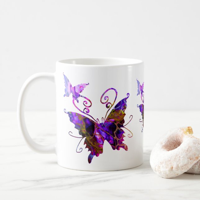 Fantasy Butterflies Kaffemugg (Med munk)