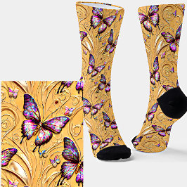Fantasy Butterfly Mauve Iridescent Cream Texturera