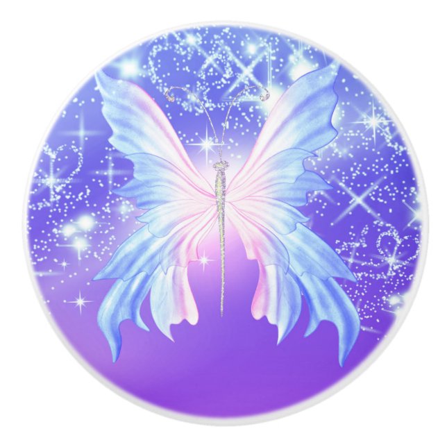 Fantasy Butterfly Rosa & Lila Gnistra Knopp (Framsidan)