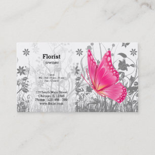 Fantasy Butterfly * välj bakgrund färg Visitkort