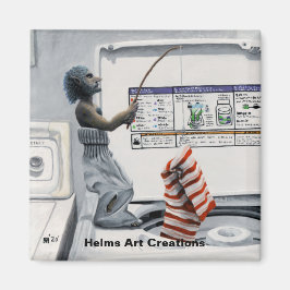 Fantasy Button Magnet - Fantasy Crime