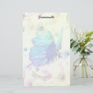 Fantasy Buttrlies Stationery Brevpapper