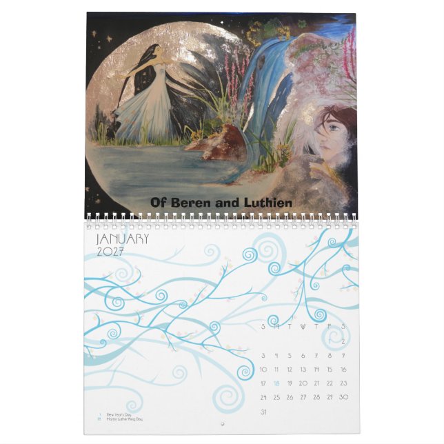 Fantasy Calendar 2012 Kalender (Jan 2027)