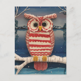 Fantasy Candycane Uggla Vykort