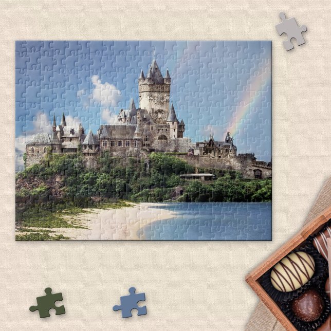 Fantasy Castle Beach Puzzle Pussel (Skapare uppladdad)