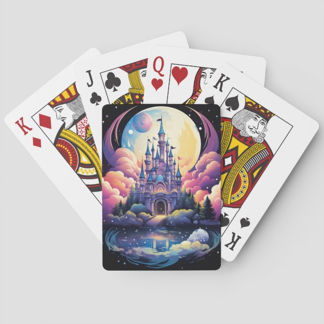 Fantasy Castle Deck of Cards Casinokort (Baksidan)
