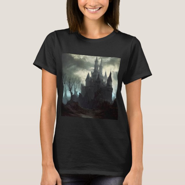 Fantasy Castle Friiting liggande 2 T Shirt (Framsida)