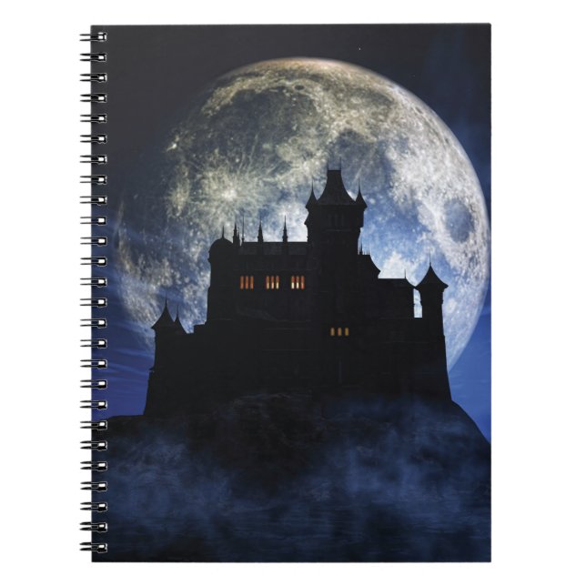 Fantasy castle nattetid anteckningsbok (Framsidan)