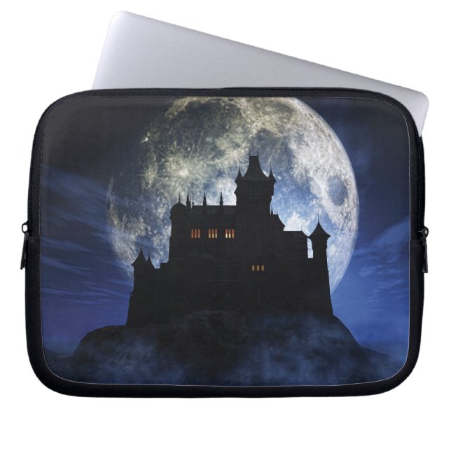 Fantasy castle nattetid laptop fodral (Framsidan)
