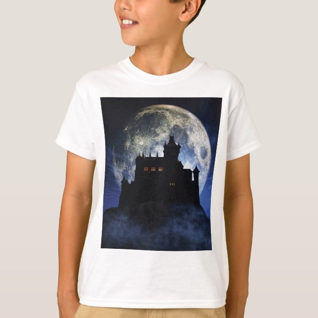 Fantasy castle nattetid t shirt (Framsida)
