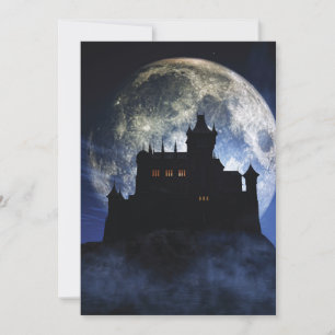 Fantasy castle nattetid tack kort
