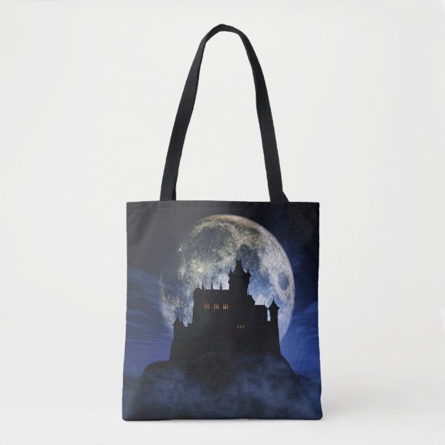 Fantasy castle nattetid tygkasse (Framsida)
