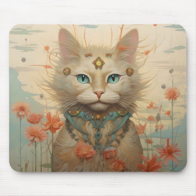 Fantasy Cat Flowers Musmatta (Framsidan)