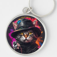Fantasy Cat Gangster Gun