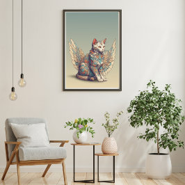 Fantasy Cat l Misty Meow | Vingad katt [1/4] Poster