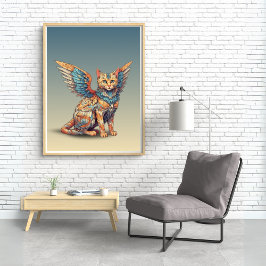 Fantasy Cat l Misty Meow | Vingad katt [34] Poster