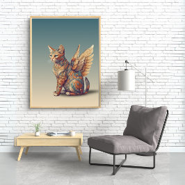 Fantasy Cat l Misty Meow | Vingad katt [4/4] Poster